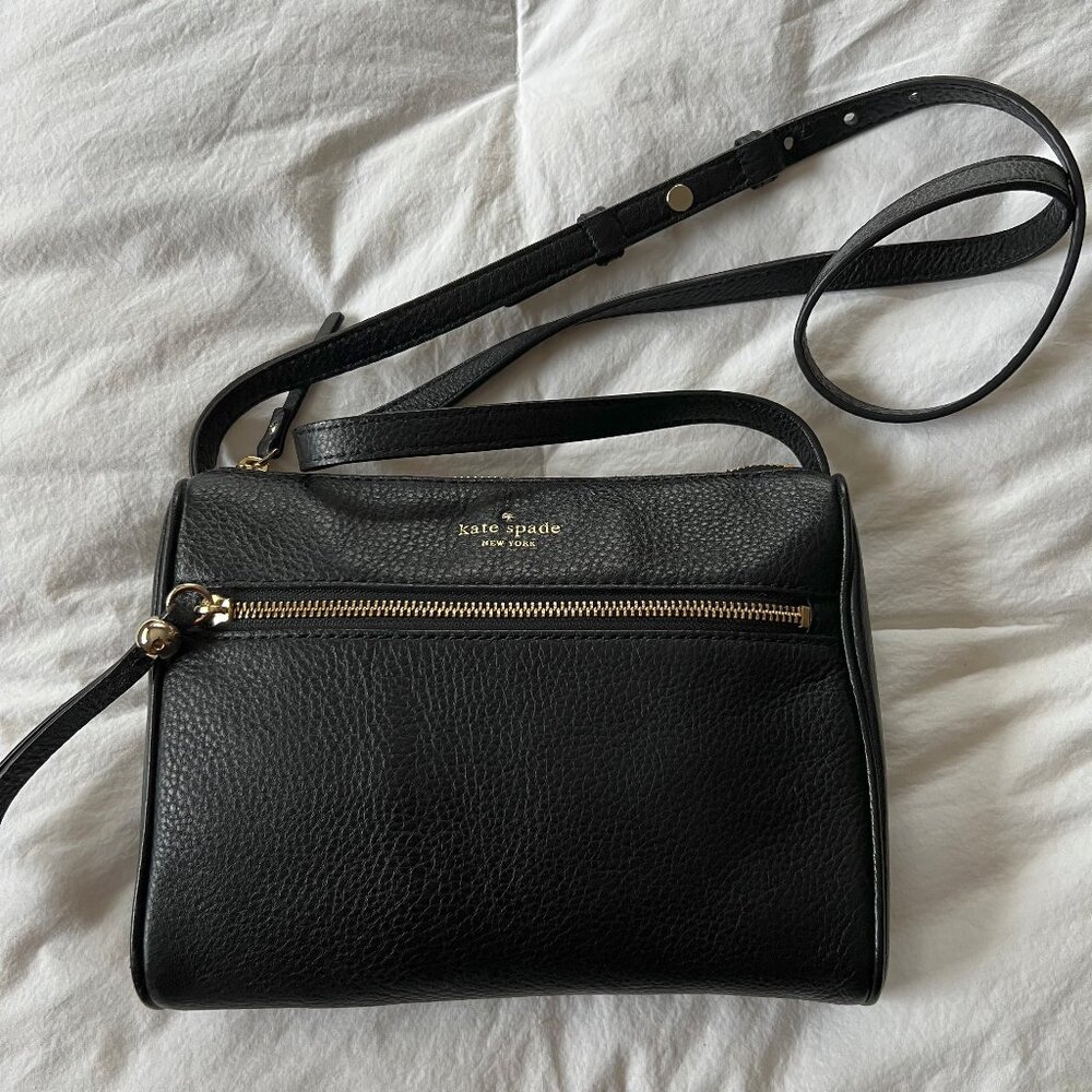 Kate Spade Cobble Hill Cayli - Leather Crossbody Bag in Black